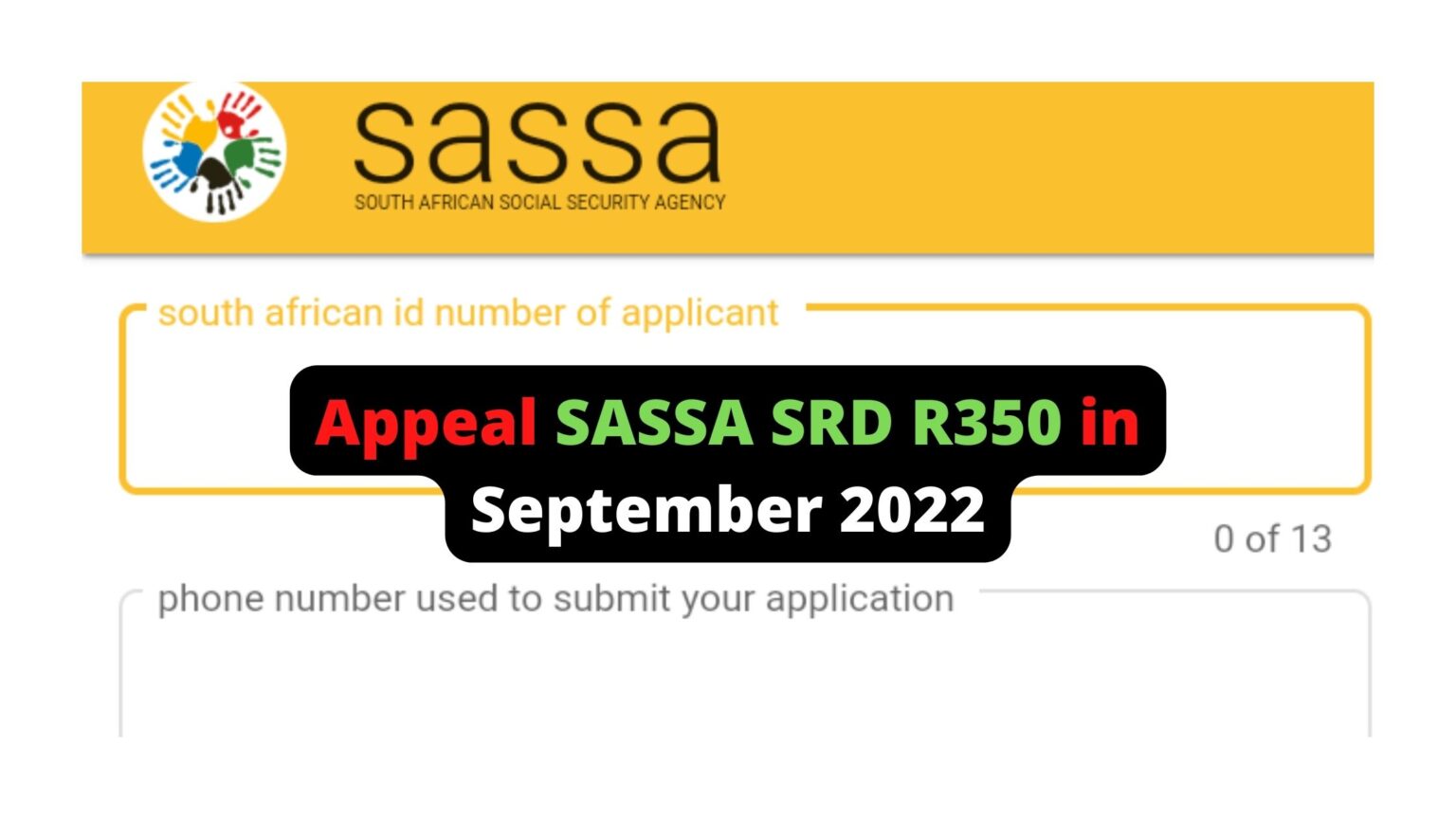 SASSA SRD R350 Declined? Appeal And Get Approved For September 2022 ...