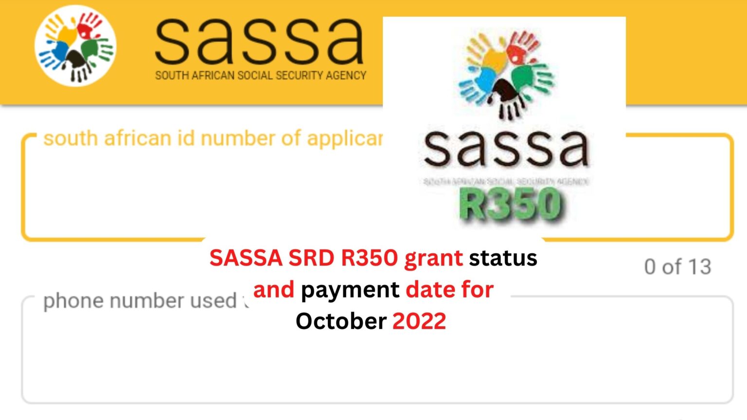 SASSA SRD R350 Grant Status And Payment Date For October 2022 SASSA NEWS