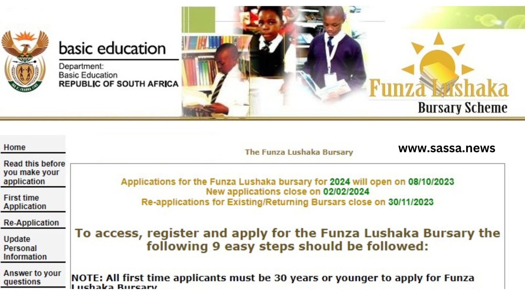 Funza Lushaka Bursary South Africa 2024 – SASSA NEWS
